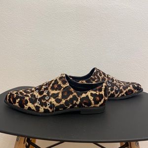 Leopard print loafers